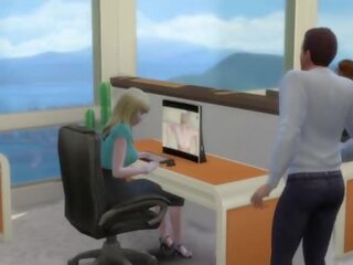 Į tvarka ne į prarasti a darbas blondinė pasiūlymų jos putė - suaugusieji video į as ofisas