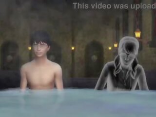 &lbrack;TRAILER&rsqb; Harry Potter and Moaning Myrtle having sex video in the very tremendous